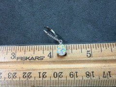 1.70g Vintage Sterling Silver 925 Drop Dangle Earrings Iridescent Sparkling M