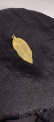 VTG 1970s Polished Gold Plated Leaf Pendant Necklace Korea – No Chain