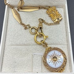Vintage 12k Gold Filled Pocket Watch Fancy Link Chain FOB,Swivel Dog Clip, Czech