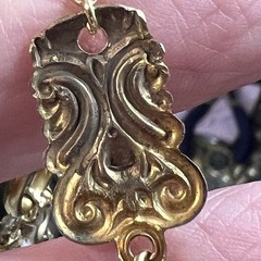 Vintage 12k Gold Filled Pocket Watch Fancy Link Chain FOB,Swivel Dog Clip, Czech