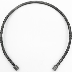 Medieval Jewelry Hand Forged Viking Warrior Borne of Druid Iron Torc Necklace