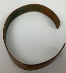 Genuine Copper Bracelet Vintage Jewelry Adjustable Adult Unisex Size Signed