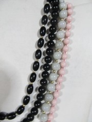 Vintage Lot Of 7 Beaded Necklaces with Assorted Sizes,grades, Colors & Clasps