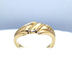 Vintage Luxury RING Silver 925 with Gilding -size: 9US (19mm) | Ukraine | #95