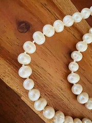 Vintage 102” Knotted Freshwater Pearl Endless Necklace Long Rope Flapper Opera