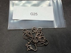 3.91g Vintage Sterling Silver 925 Ball Bead Chain Necklace 24 in M
