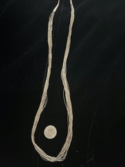 Vintage 20 Strand Liquid Silver Necklace 29 in.