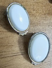 Vintage 70s 80s Clip On & Screw Back Earrings Lot of 4 Acrylic Lucite Bold