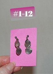 Vintage Retro Ear Rings, 1970s, 1980s 1990s, GROUP 1, priced per or the lot