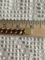 SPEIDEL ID Bracelet USA Brushed Gold Tone 9” Link Bracelet NIB