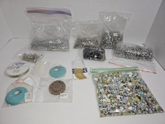 Lot of 5lbs Beads Glass Ceramic Metal For Making jewelry necklace bracelet