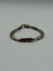 Y2K Red & Silver Bangle Braclet
