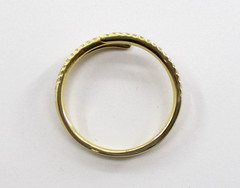 0.30 CTW Round Diamond Spiral Wrap Ring 18 Karat Yellow Gold Size 7