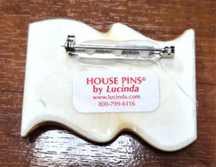 House Pins by Lucinda USA Patriotic 4th of July American Flag Pin / Brooch