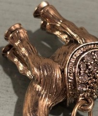 Egyptian Camel Pendant Charm Rhinestone Egypt Desert Vintage *chain Not Included