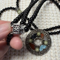Celtic Scottish Miracle Black Bead Stone Viking Jewelry Designs Agate Vintage