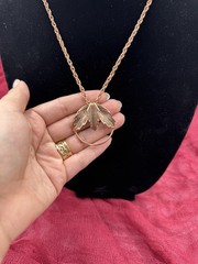 Vintage Solid Copper Pendant Necklace 24 Southwestern Style