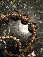 B & J Rose & Gold Tone Charm Necklace And Bracelet Set Hearts, Leaves, Frog,…