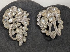 Vintage Lot Of Eisenberg Jewelry -All Signed Rhinestones Assorted Sizes