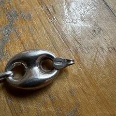 Vintage Sterling Silver Mariner Puffy Link Bracelet Italy 7.75” Long 0.5” Wide