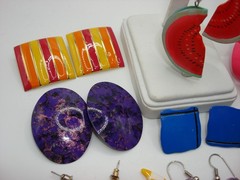 10 PAIR VINTAGE MOD BOHEMIAN 1970-80’S PIERCED EARRINGS!