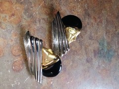 Vintage Art Deco Style Earrings Clip Ons Demmi Parrure