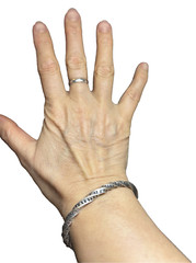 55. Vintage 925 Sterling Trinidad Cone end Twist Cuff bracelet 30.4g. 6 3/4′