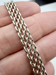 VINTAGE TIFFANY & CO. NY STERLING SILVER SOMERSET MESH ROUND TOGGLE BRACELET 8″