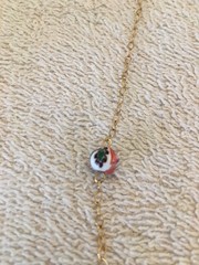 Vintage Millefiori Necklace Marked Gold Filled 12K 1/20 Estate Piece