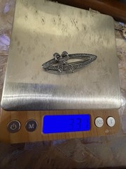 Vintage 900 Silver Bracelet And 800 Brooches