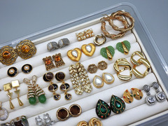 Vintage Now Lot Chunky Statement Earrings Dangle 80’s Costume Enamel Post