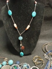Southwestern Theme Costume Jewlery Lot Necklaces Bracelets Earings 25+ Pieces