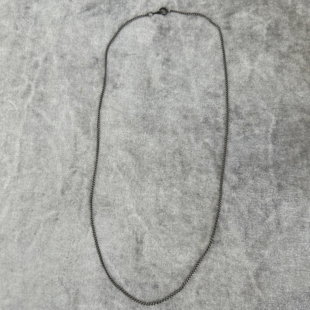Vintage Hecho En Mexico Sterling Silver Chain Necklace 20 1/2” 3.8G