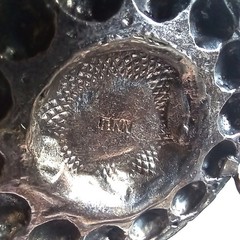 Vtg (Antique?) Norwegian Pewter FINN? Nordic Viking Shield Brooch Pendant