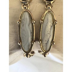 Vintage Sterling Silver 925 Carved Mother of Pearl Necklace 18″ Princess Length
