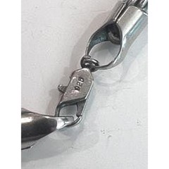 Vintage Sterling Silver 6mm Rope Chain Necklace 32 Inch Southwest Artisan Strand