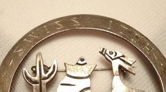 Tlaquepaque Jal Sterling Silver Pin Swiss Itch Sweep Mexico 1969 Spiel