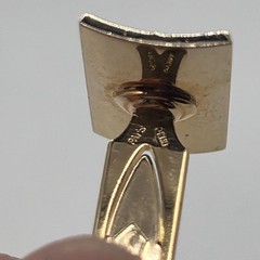 Vintage Swank Genuine Onyx Gold Tone Cufflinks Tie Clip Weber Heilbroner Box