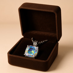 Mystic Topaz Pendant: Iridescent Rainbow Gemstone, Spiritual Healing Necklace