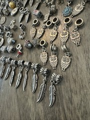 Huge Vintage/Modern Charms 110 Piece Lot Variety Sizes/Styles Unsigned