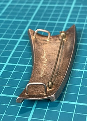 Gladys Sharnoff Sterlling Silver w/ 14K Overlay Artisan Pin Slider Pendant