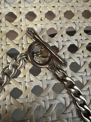 Vintage Juicy Couture Rhinestone Star Pendant Necklace Y2K Silver Tone Chunky