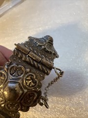 Antique Silver Islamic African Hinged Kabyle Argent Berbère Bracelet