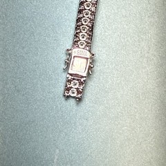 Sterling Silver Sparkling Hinge Chain Bracelet CZ925 needs REPAIR