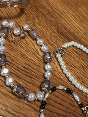 Vintage to Modern Lot 10 Bracelets Beaded Charm Bangles Cuff Chain Faux Pearls