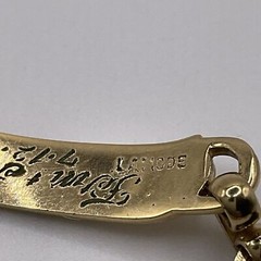 Vintage LaMode Karatclad Gold Tone Engraved Link Bracelet Barbara 1975 Good