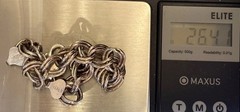 Marked Sterling 925 Italy Untested Double Link Chain Thick Heavy Chunky Bracelet
