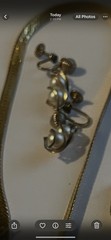 vintage 10 piece jewelry set 2 Pairs Of Monet Earrings Gold Tone Chain Necklace