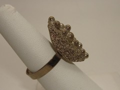 VINTAGE AUSTRIA CONTEMPORARY BRUTALIST SILVER RING! ADJ. SZ 7