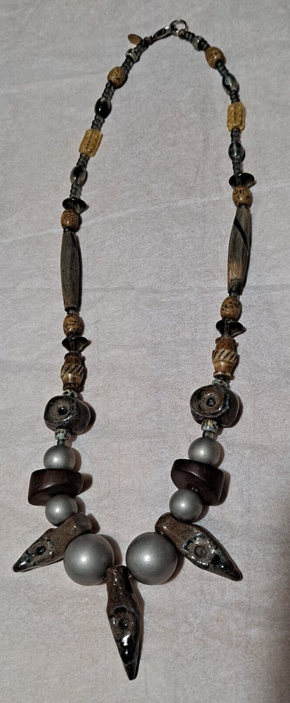 Vintage Signed Teresa Goodall Necklace Boho-Chic Art Fashion